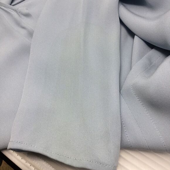 Theory Slit-Front Silk Classic Georgette Tunic C8 - Picture 6 of 8